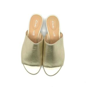 Clarks Leather Wedges